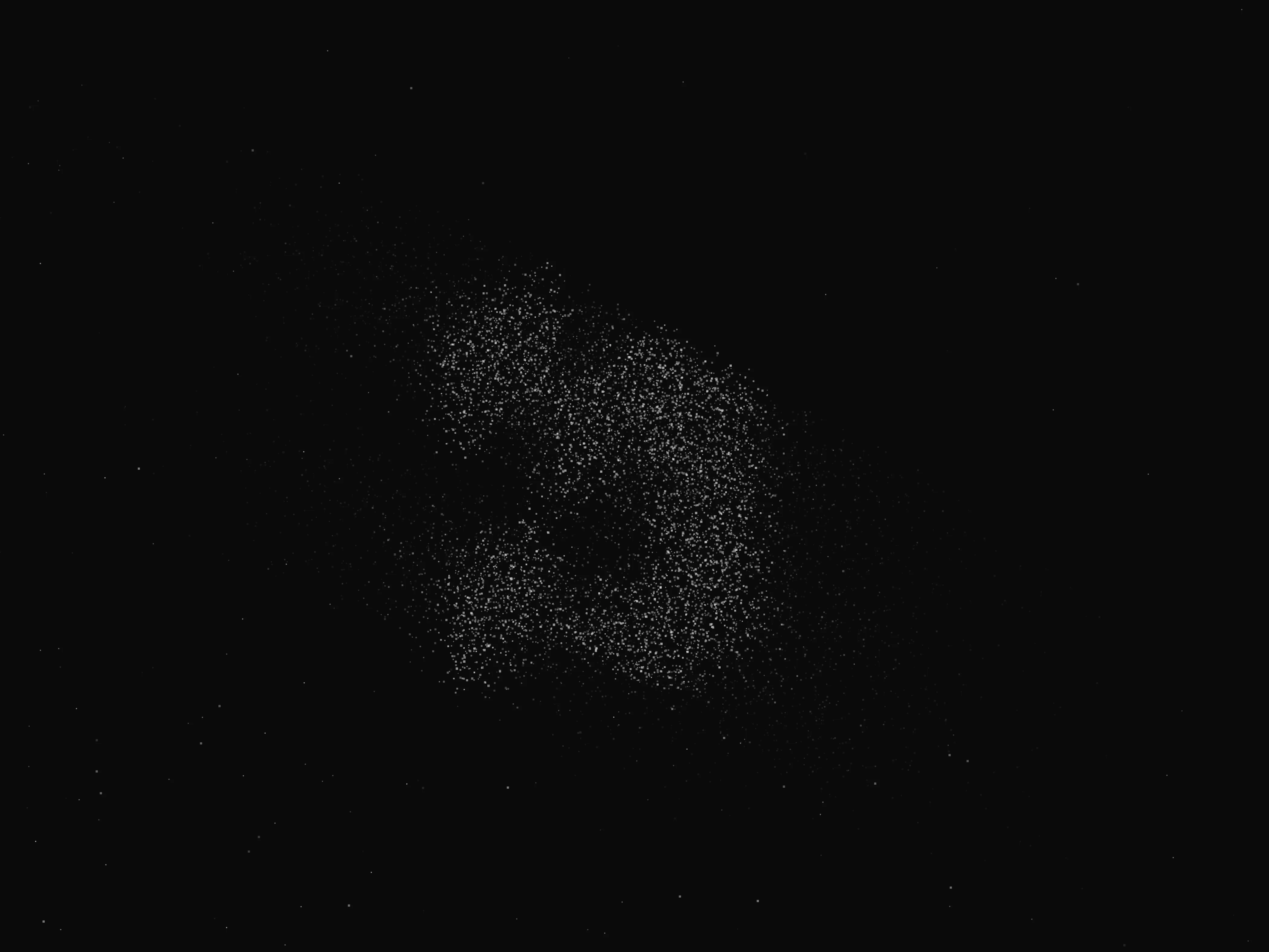The field at rest: the mark is only a thickening in the drifting dust