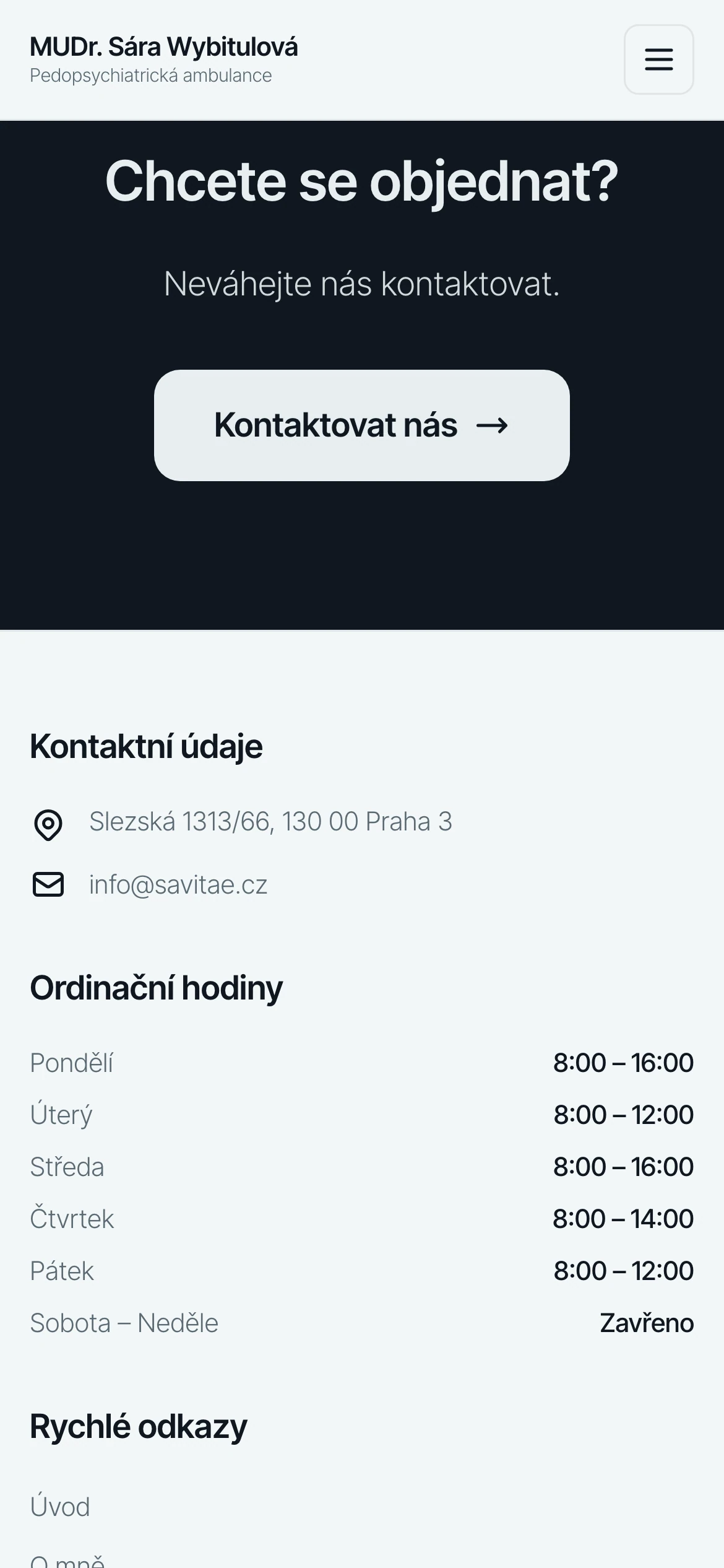 Booking and contact on a phone