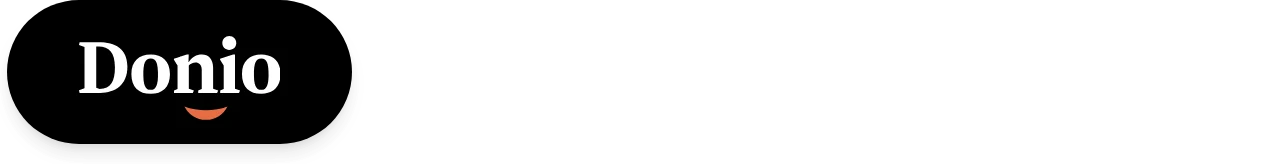 Donio, I want to help and Learn more buttons