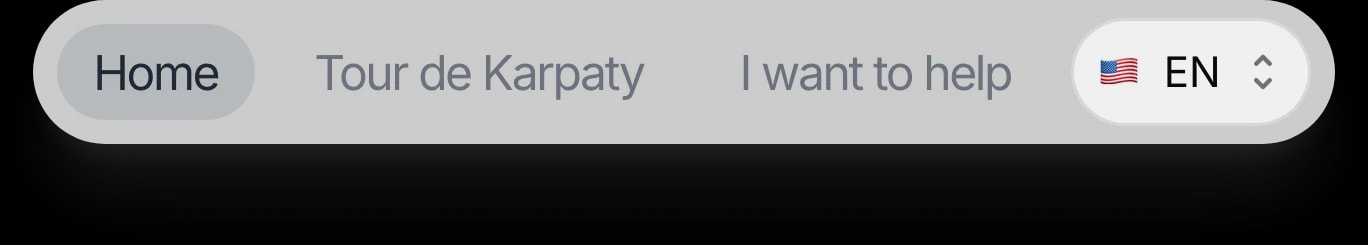 Site navigation with language switch
