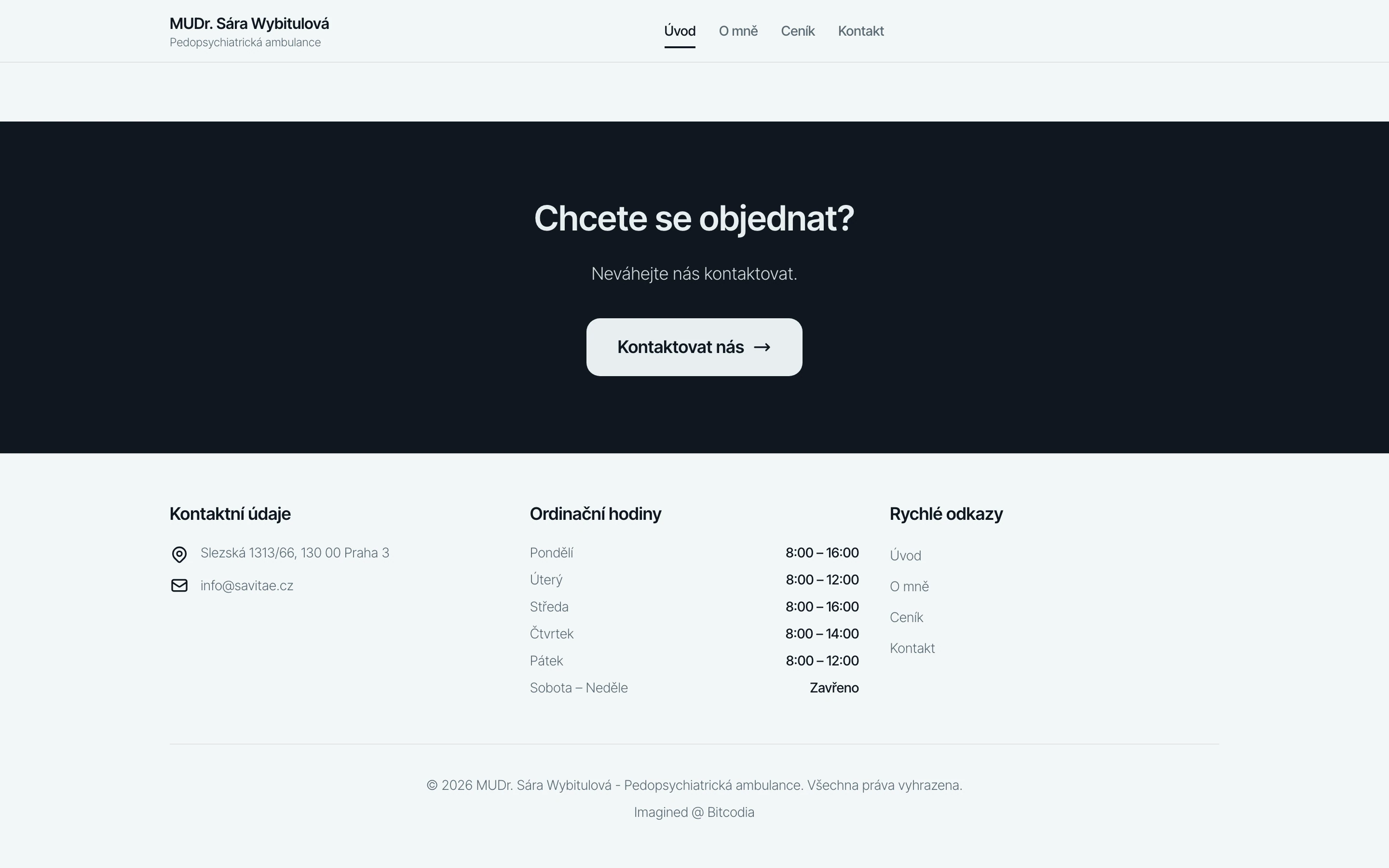 Booking and contact