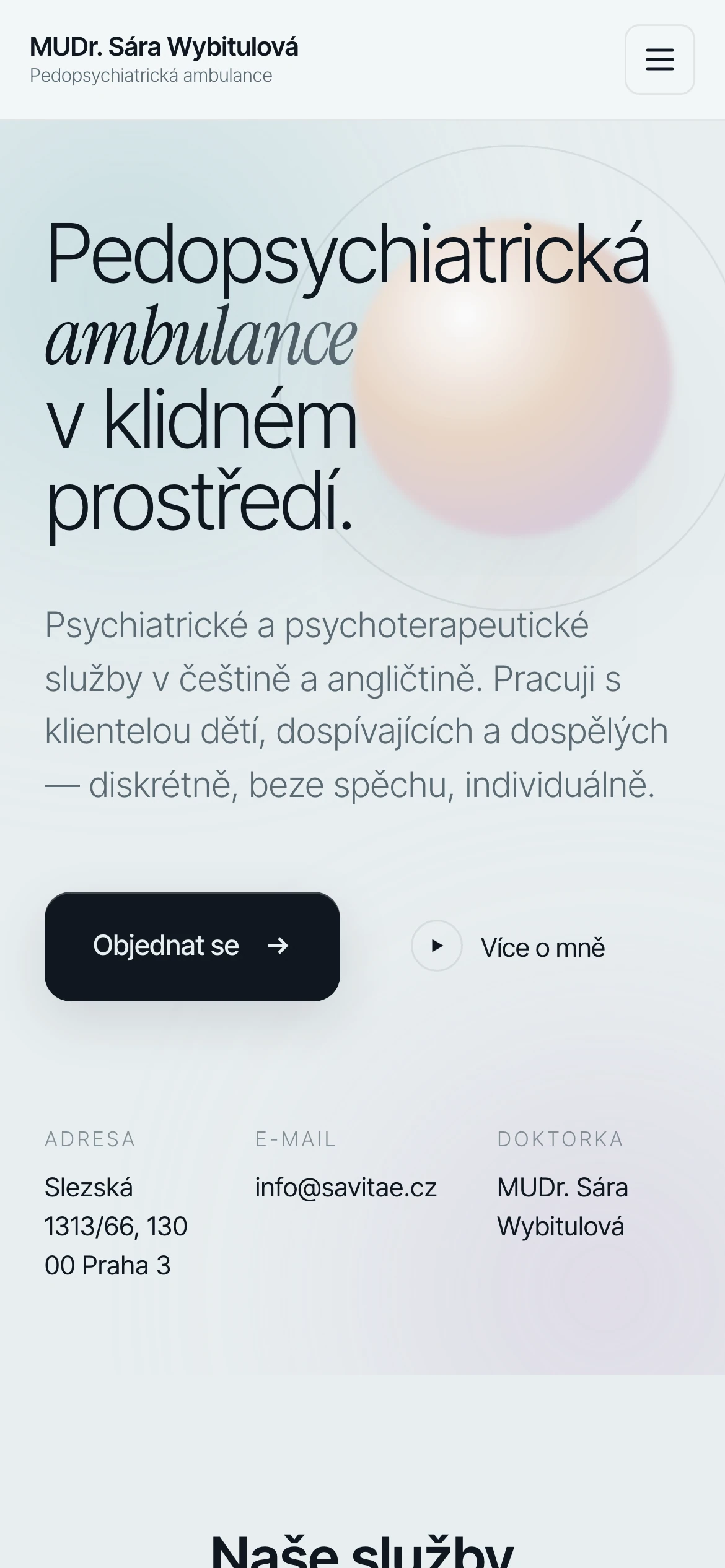 Mobile view of savitae.cz